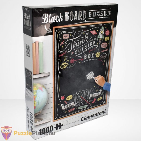 Clementoni - Black Board Puzzle - Think outside the box (1000 db) jobbról