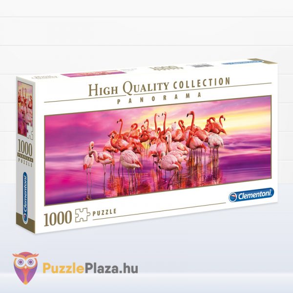 Rózsaszín 1000 db-os panoráma puzzle a Clementonitól jobbra