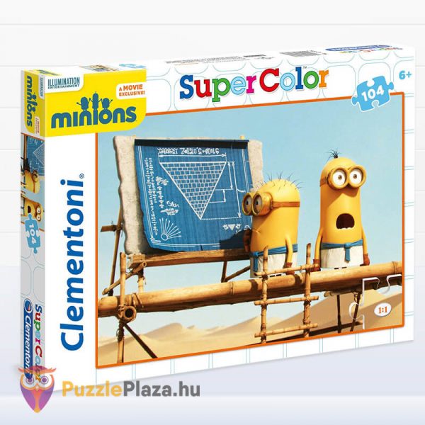 104 darbos Minyonok Puzzle - Clementoni Supercolor oldalról