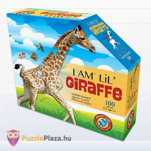 100 darabos bébi zsiráf forma puzzle junior, Wow Toys doboza