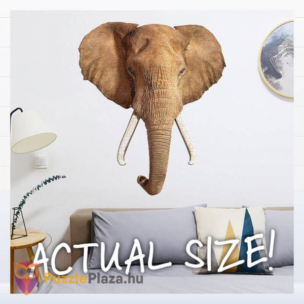 700 darabos elefánt forma puzzle, Wow Toys kirakó a falon