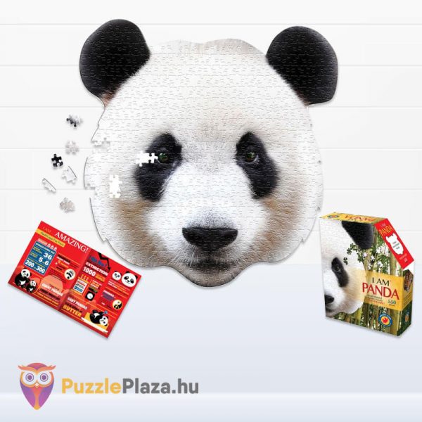 550 darabos panda fej formájú puzzle, wow toys