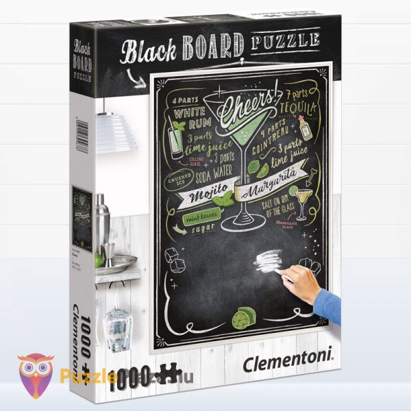 1000 darabos Cheers puzzle - Clementoni Black Board Puzzle 39467