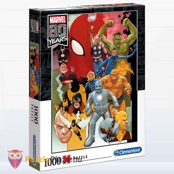 1000 darabos Marvel - 80 éves jubileumi puzzle - Clementoni 39534