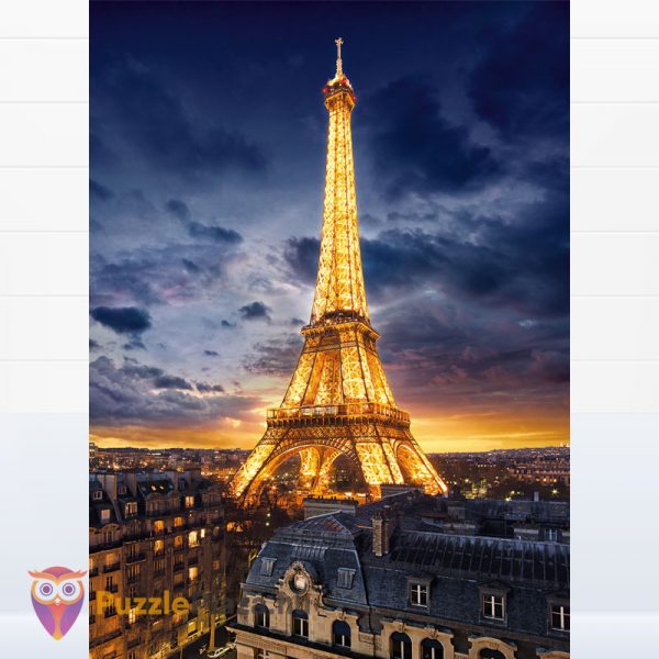 1000 darabos Eiffel-torony naplementekor - Clementoni High Quality Collection 39514 kirakott képe