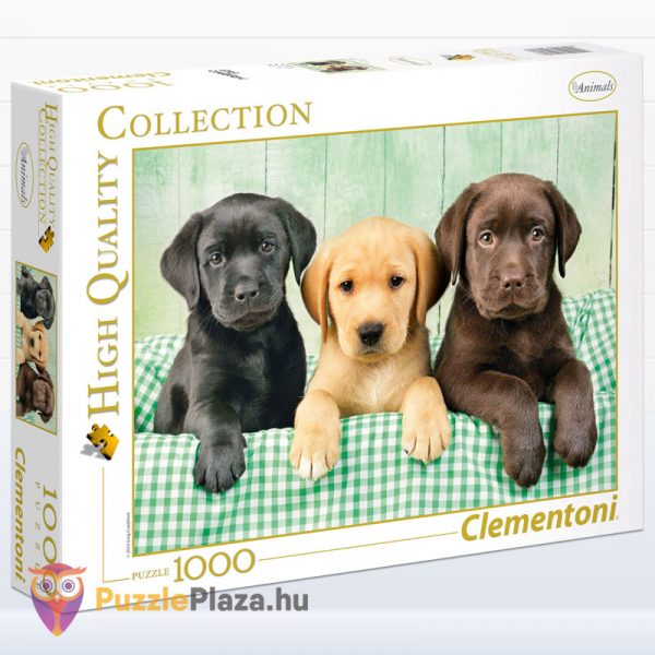 1000 darabos labrador kölyök kutyusok puzzle - Clementoni High Quality Collection 39279