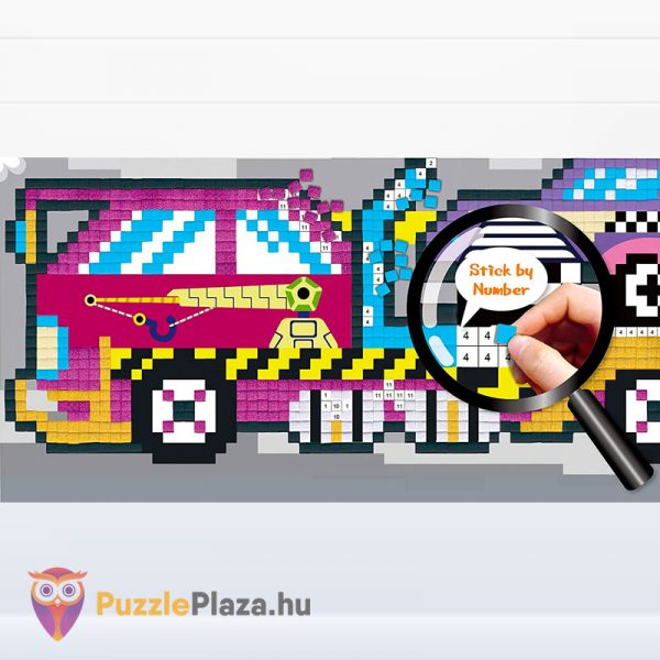 Pixel technika járművek fiúknak kreatív szett - Avenir kirakott kép