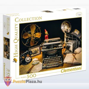 500 darabos írógép puzzle - Clementoni High Quality Collection 35040 doboza