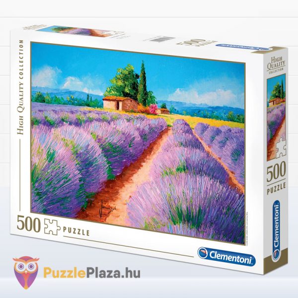 500 darabos levendula mező festmény puzzle - Clementoni 35073