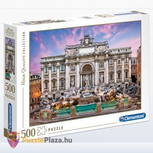 500 darabos Trevi-kút (Róma) Puzzle Barcelónában - Clementoni High Quality Collection 35062 doboza