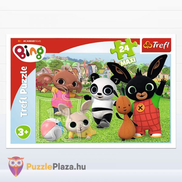 24 darabos Bing és barátai - játék a parkban maxi puzzle doboza előről