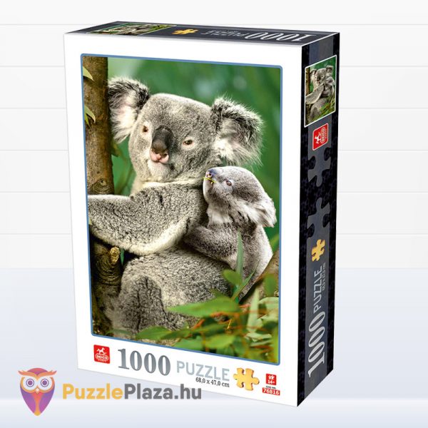 1000 darabos Deico Allatok (76816) - Koala a kicsinyével