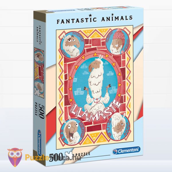 500 darabos lámás puzzle - Clementoni Fantastic Animals 35069