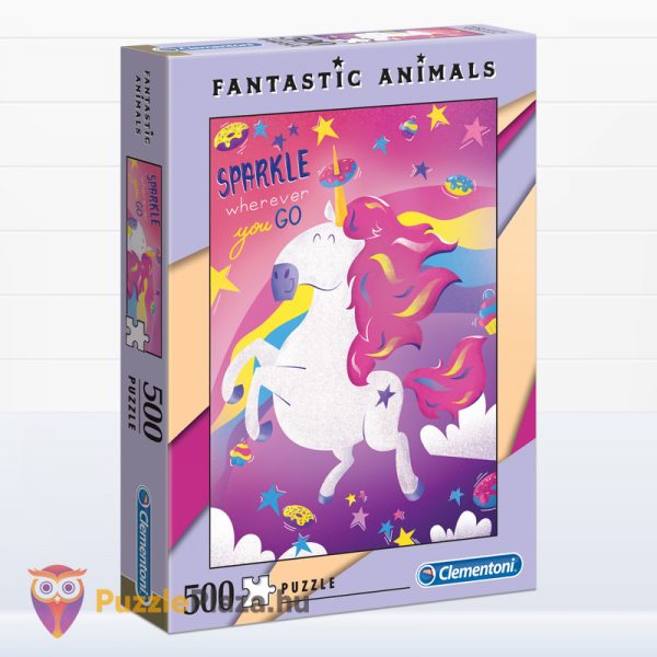 500 darabos unikornis puzzle - Clementoni Fantastic Animals 35066