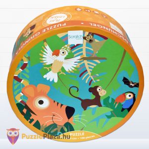 100 darabos Scratch Europe márkájú dzsungel puzzle doboza előről