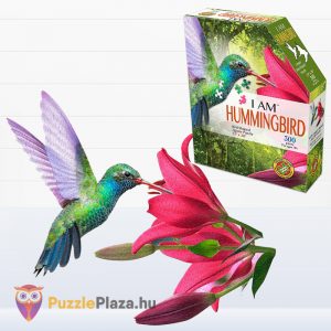 300 darabos kolibri forma puzzle doboza és kirakott képe - Wow Toys