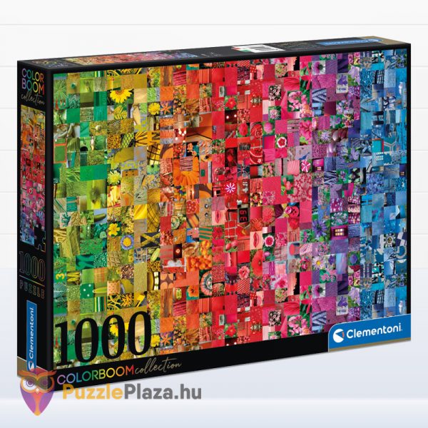1000 darabos kollázs puzzle, a ColorBoom Collection egyik tagja. Clementoni 39595