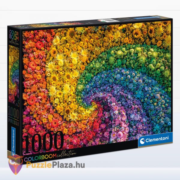 1000 darabos örvény virágokból puzzle, a ColorBoom Collection egyik tagja. Clementoni 39594
