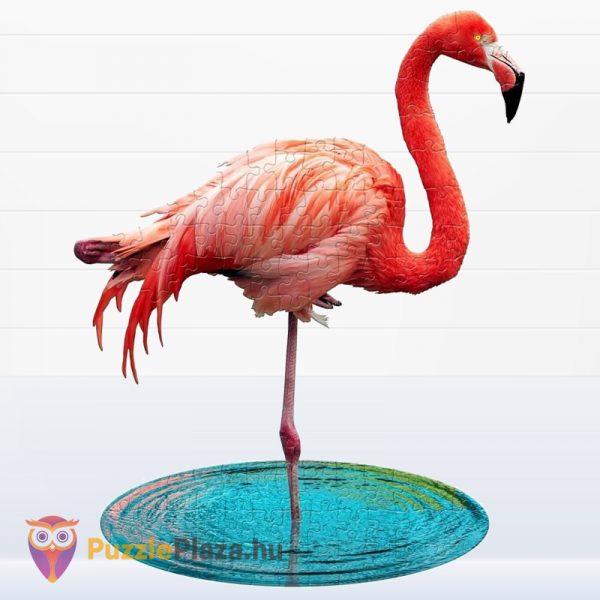100 db-os poszter méretű flamingós forma puzzle - Wow Puzzle kirakva