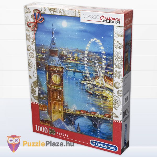 1000 darabos, A Big Ben póhelyhei puzzle doboza jobbról - Clementoni 39319