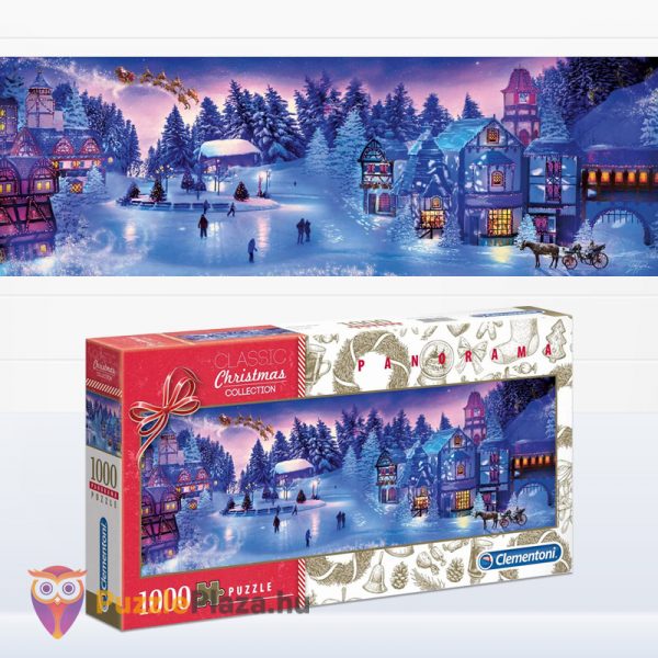 1000 darabos karácsonyi álom panoráma puzzle kirakó képe - Clementoni 39582