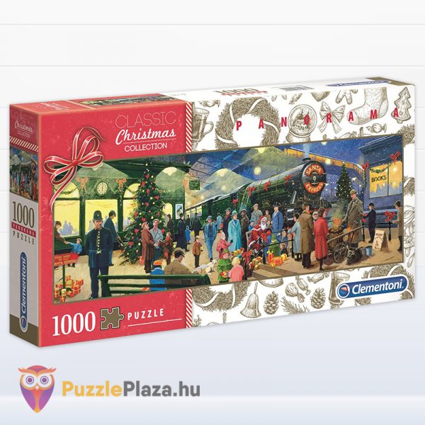 Télapó karácsonyi express vonata panoráma puzzle - Clementoni 39577