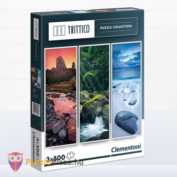 3x500 darabos természet puzzle - Trittico Collection, Clementoni 39800