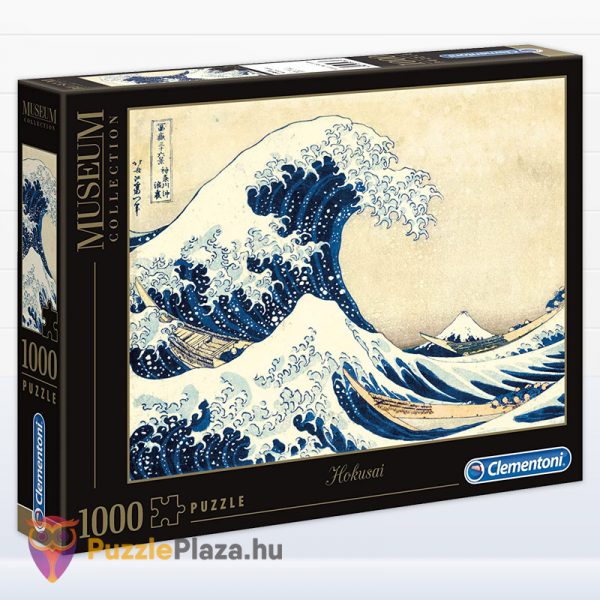 1000 db-os Hokusai: A nagy hullám Kanagavánál puzzle csomagolása - Múzeum Kollekció - Clementoni 39378