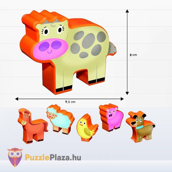 Carotina Baby: Baba farm puzzle 3D állatokkal