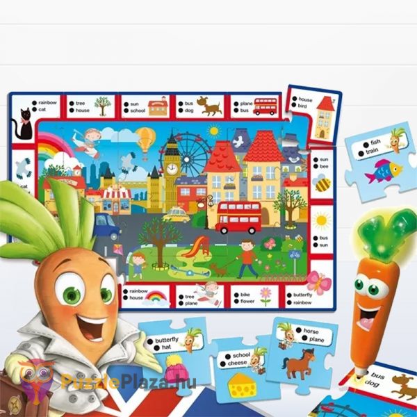 Carotina Happy English interaktív angol oktató játék tartalma gyerekeknek