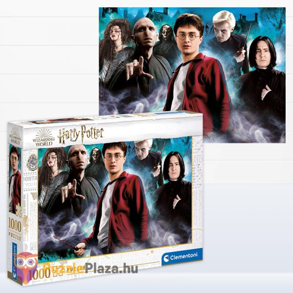 1000 darabos Harry Potter és ellenségei puzzle kirakott képe és doboza - Clementoni 39586