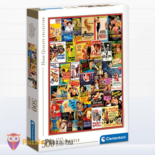500 darabos klasszikus romantika filmek puzzle doboza - Clementoni 35097