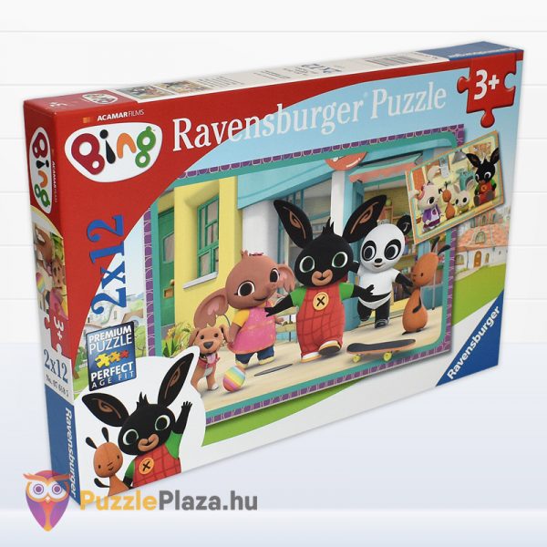 2 x 12 db-os Bing nyuszi mókázik puzzle doboza balról - Ravensburger 76185