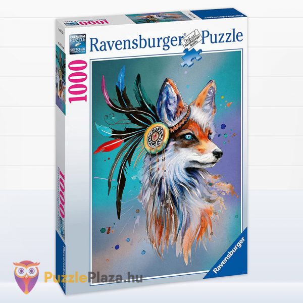 1000 darabos bohókás róka fantasy puzzle doboza oldalról - Ravensburger 16725