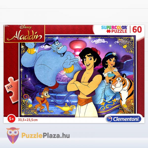 60 darabos Aladdin puzzle doboza előről - Clementoni Supercolor Puzzle 26053