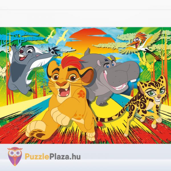 24 db-os Az Oroszlánkirály: Oroszlán őrsége puzzle kirakott képe - Clementoni Szuper Színes (SuperColor) 24056