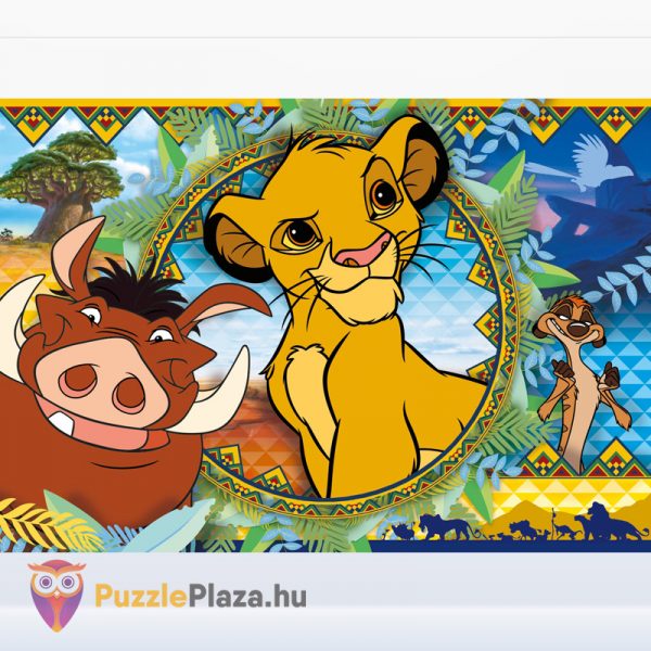 104 darabos Az Oroszlánkirály puzzle képe - Clementoni Supercolor (Szuper Színes) 27287