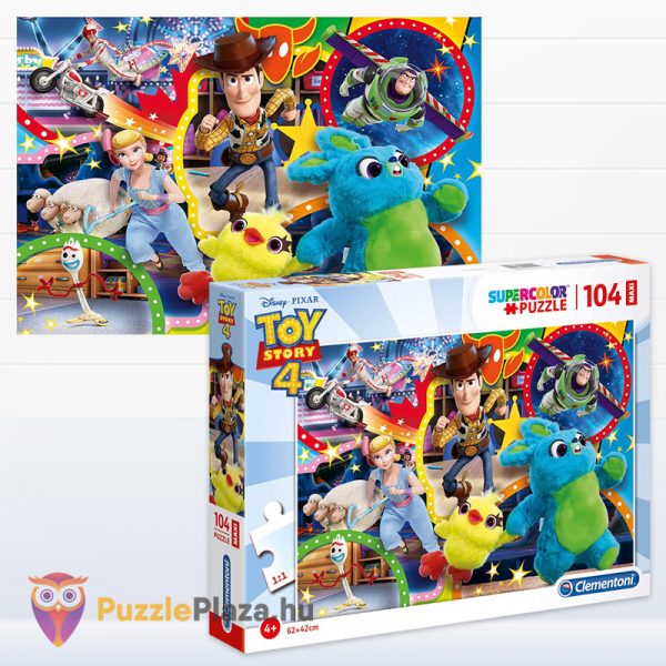 Disney / Pixar: Toy Story 4 puzzle - 104 darabos - Clementoni Szuper Színes (SuperColor) Maxi 23740