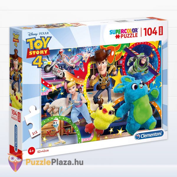 Disney / Pixar: Toy Story 4 puzzle doboza - 104 darabos - Clementoni Szuper Színes (SuperColor) Maxi 23740