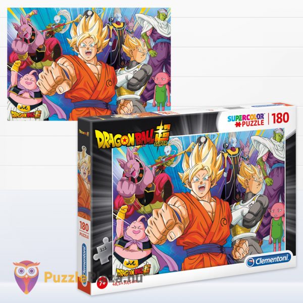 180 db-os Dragon Ball puzzle kirakott képe és doboza - Clementoni Super Színes (SuperColor) 29755