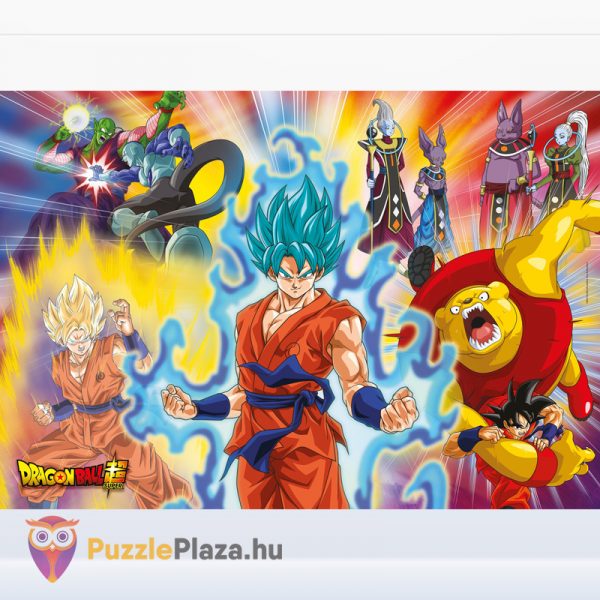 Dragon Ball Super: Az egységes erő puzzle kirakott képe - 180 db - Clementoni Szuper Színes (SuperColor) 29762