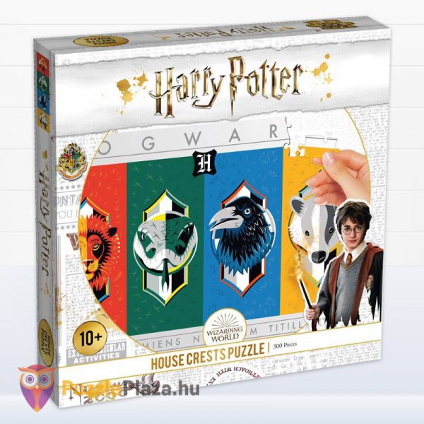 Harry Potter: Varázslóház címerek puzzle - 500 db - Winning Moves