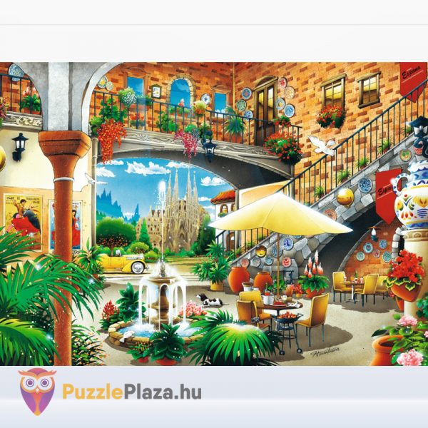 1000 darabos kilátás Barcelonára puzzle kirakott képe - Trefl 27105