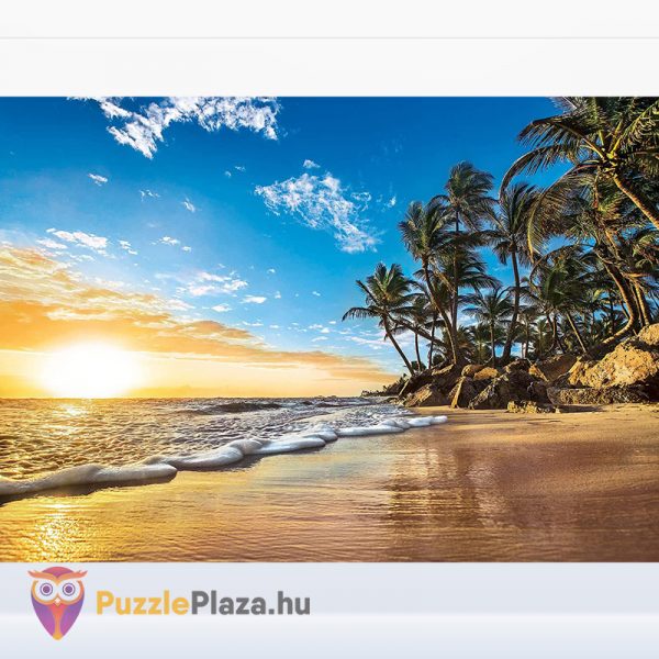 1500 darabos trópusi napkelte puzzle kirakott képe - Clementoni 31681