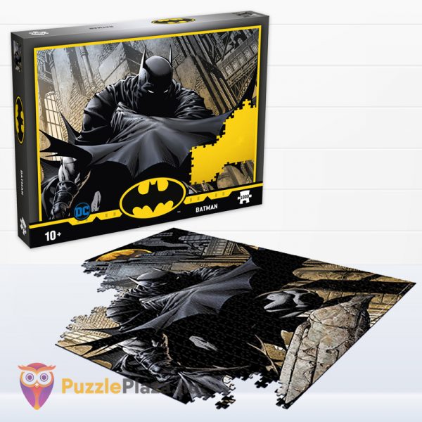 1000 darabos DC Comics: Batman puzzle részlete és doboza - Winning Moves