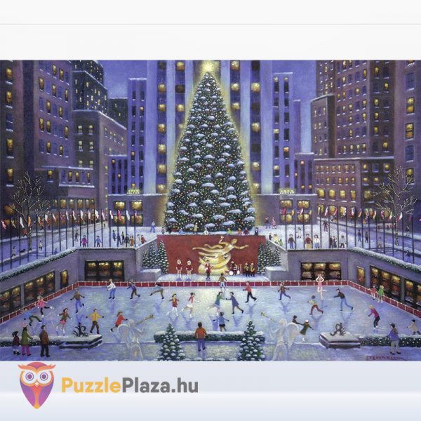 1000 darabos karácsony New Yorkban puzzle kirakott képe - Ravensburger 19563