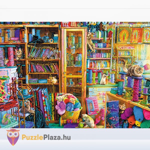 2000 darabos macska mennyország puzzle kirakott képe - Trefl 27113