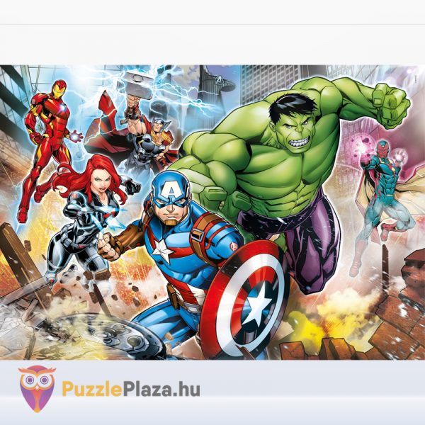 Marvel: Bosszúállók puzzle kirakott képe - 180 db - Clementoni Szuper Színes (SuperColor) 29295