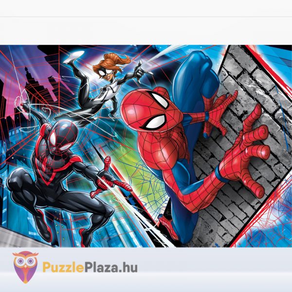 Marvel: Pókember puzzle kirakott képe - 180 darabos - Clementoni Szuper Színes (SuperColor) 29293