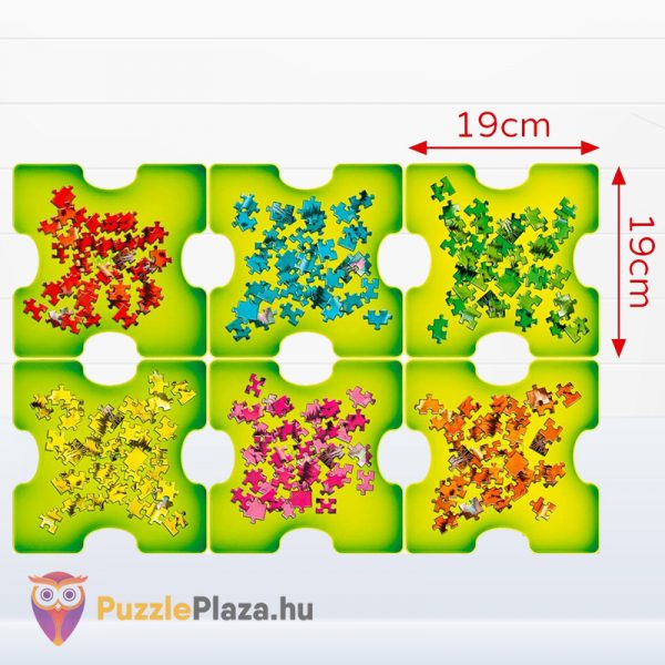 6 darabos puzzle rendszerező felülről méretekkel - Trefl 90816